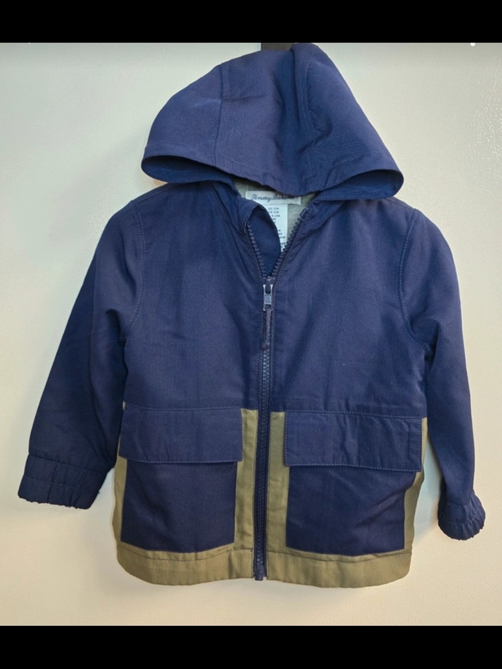 Tommy Bahama Baby Hooded Colorblock Zip Jacket - Size 12 Months